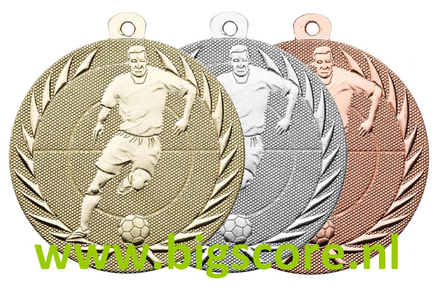 Voetbal Heer Medaille E4011 Serie G/Z/B Ø 50 mm compleet OP=OP!!